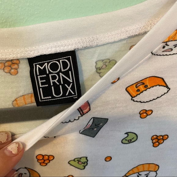 Cartoon Sushi Oversized Tee - Picture 2 of 3